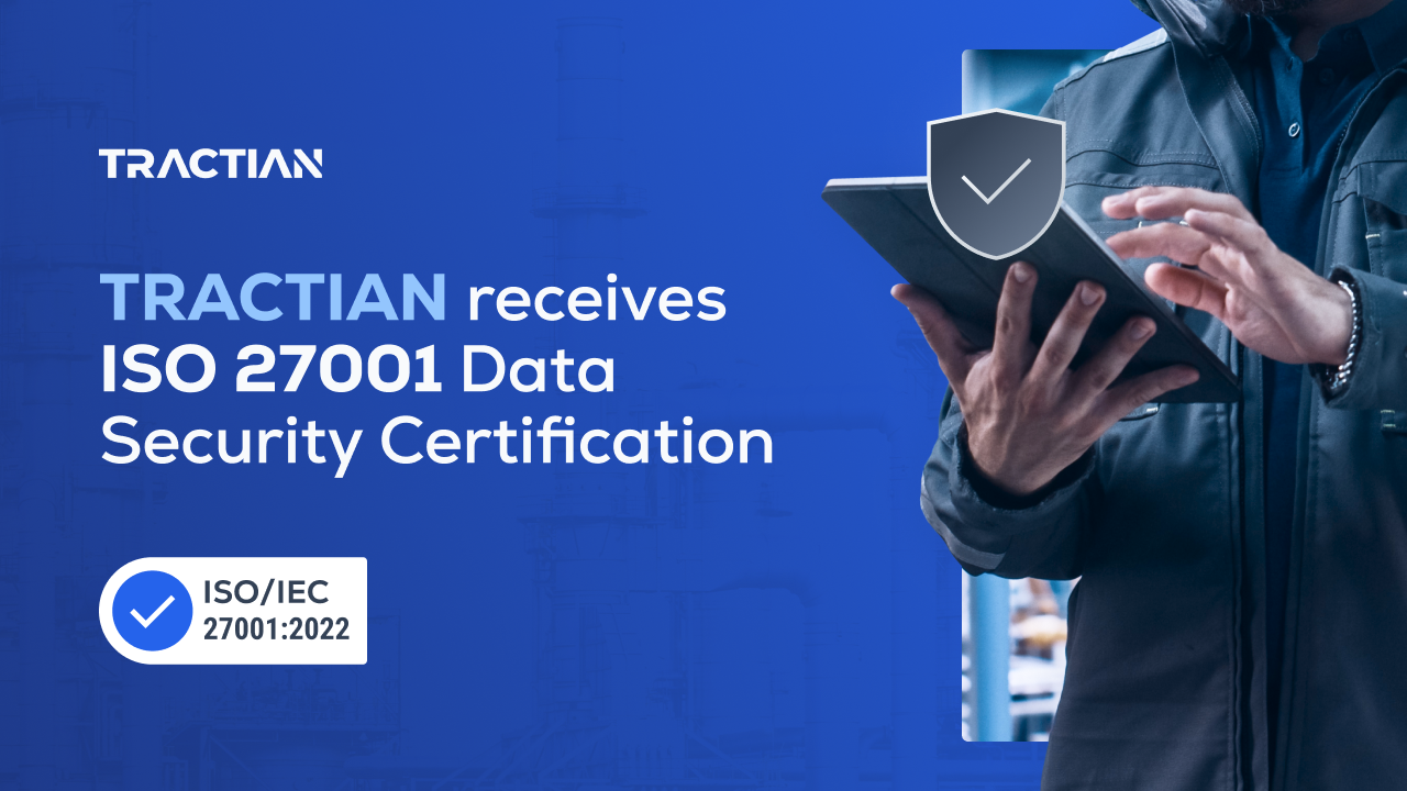 TRACTIAN Receives ISO 27001 Data Security Certification