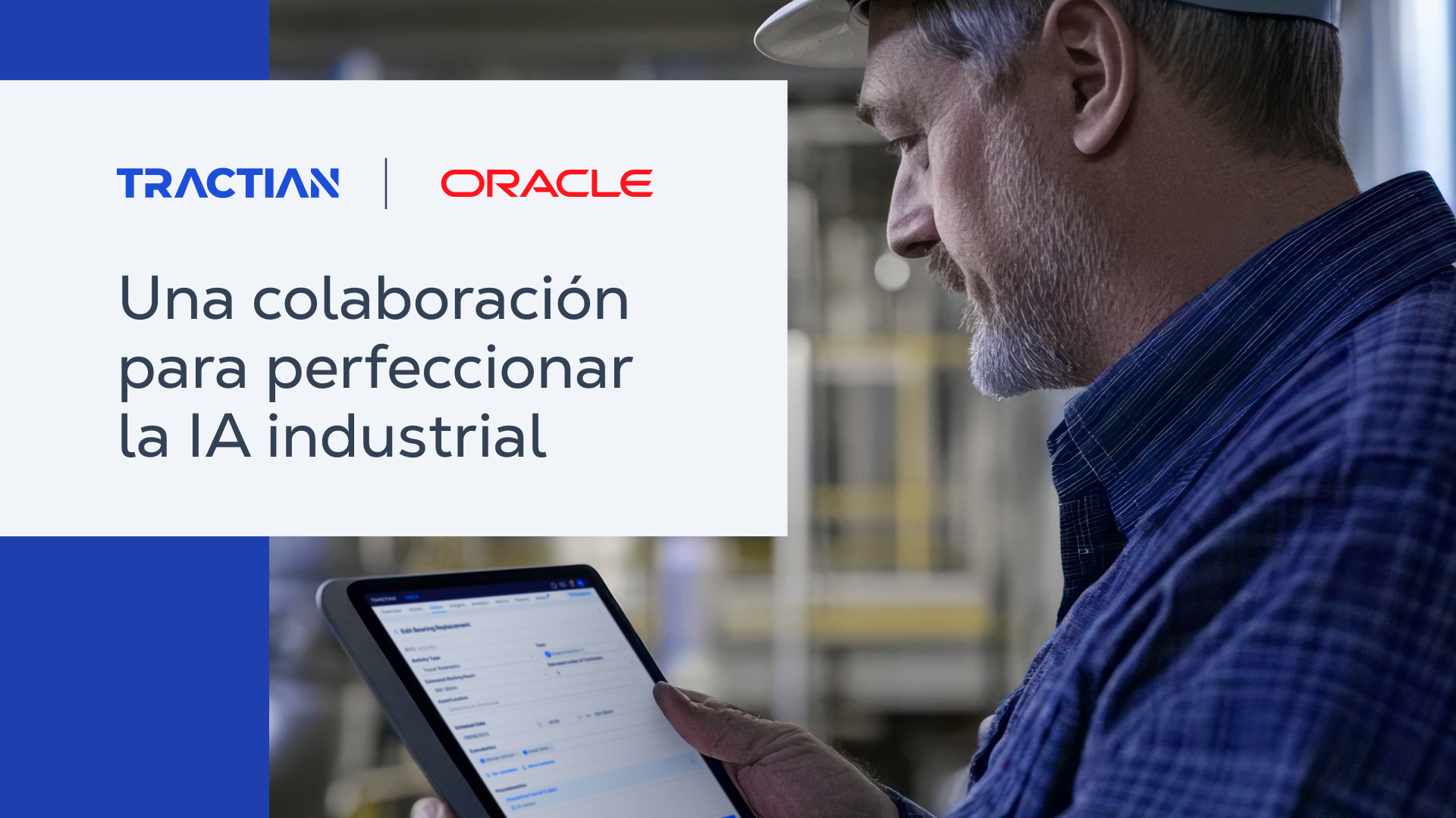 Tractian y Oracle anuncian una colaboración para perfeccionar la IA industrial