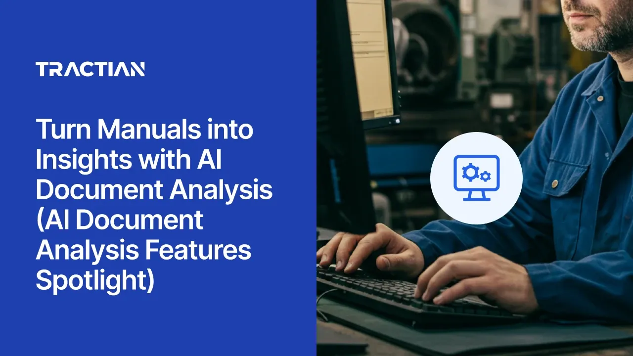 Turn Manuals into Insights with AI Document Analysis