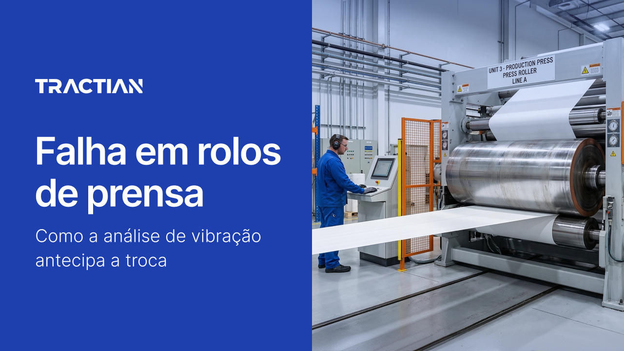 Falha em rolos de prensa: como a análise de vibração antecipa a troca